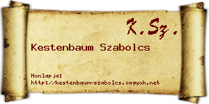Kestenbaum Szabolcs névjegykártya